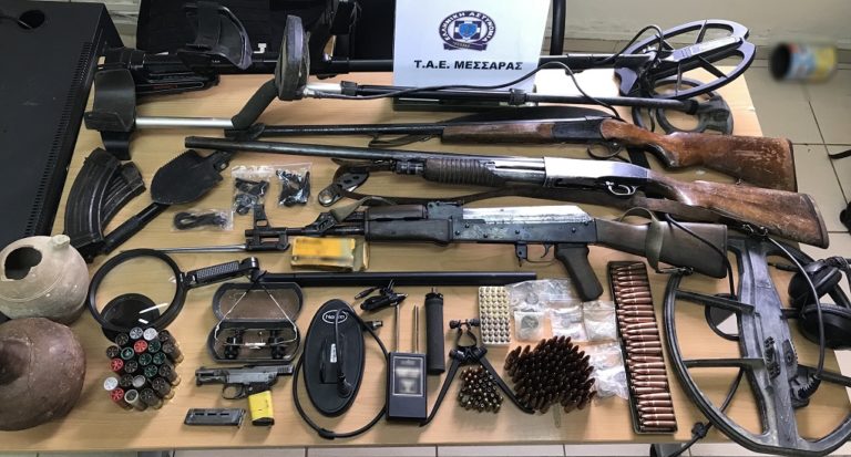 Ηράκλειο: Τη Δευτέρα απολογείται ο 35χρονος για τα όπλα και τα αρχαία