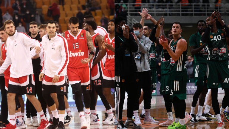 Βαθμολογία Euroleague: Μόνος τρίτος ο Ολυμπιακός, παρέμεινε 17ος ο Παναθηναϊκός