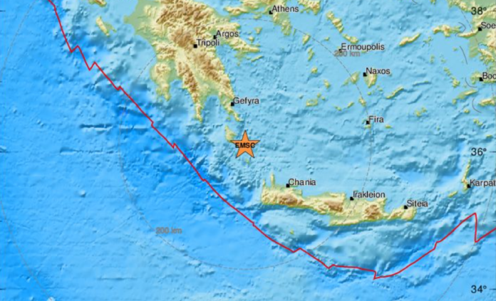 Σεισμική δόνηση 5,3 Ρίχτερ αισθητή και στα Χανιά
