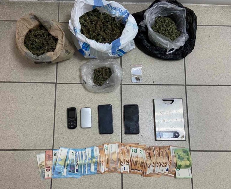 Πιερία: Έκρυβαν μεγάλες ποσότητες κάνναβης στα σπίτια τους