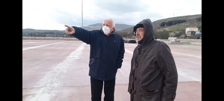 Λέσβος: Στο Σίγρι ο Κ. Μουτζούρης για νέο λιμάνι και οδικό δίκτυο
