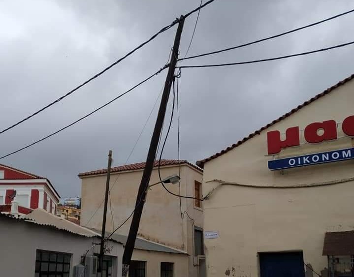 Μικρής έκτασης προβλήματα στη Λέσβο από την κακοκαιρία