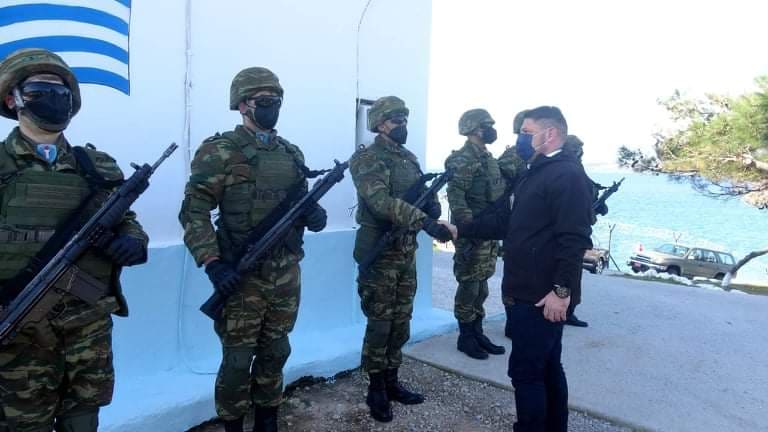Στο Επιτηρητικό Φυλάκιο της Ψιλής Άμμου ο Ν. Χαρδαλιάς Στο Επιτηρητικό Φυλάκιο της Ψιλής Άμμου ο Ν. Χαρδαλιάς