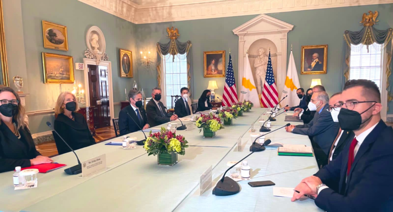 Συνάντηση Μπλίνκεν – Κασουλίδη: Δέσμευση των ΗΠΑ για εμβάθυνση της συνεργασίας με την Κυπριακή Δημοκρατία