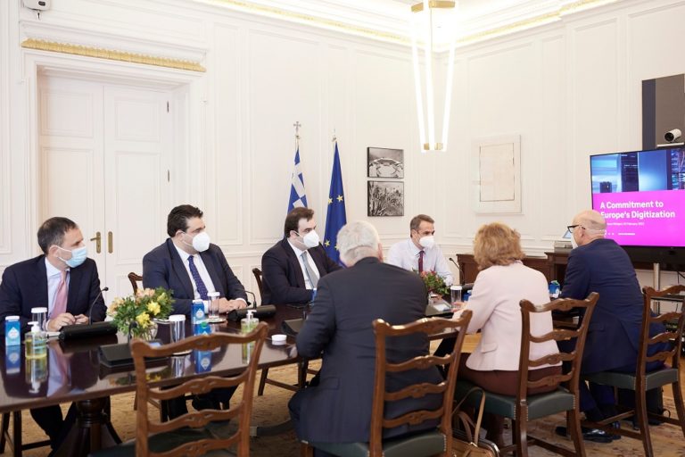 Συνάντηση Μητσοτάκη με τον ΔΣ της Deutsche Telekom: Ψηφιακός μετασχηματισμός και επενδύσεις 3 δισ.
