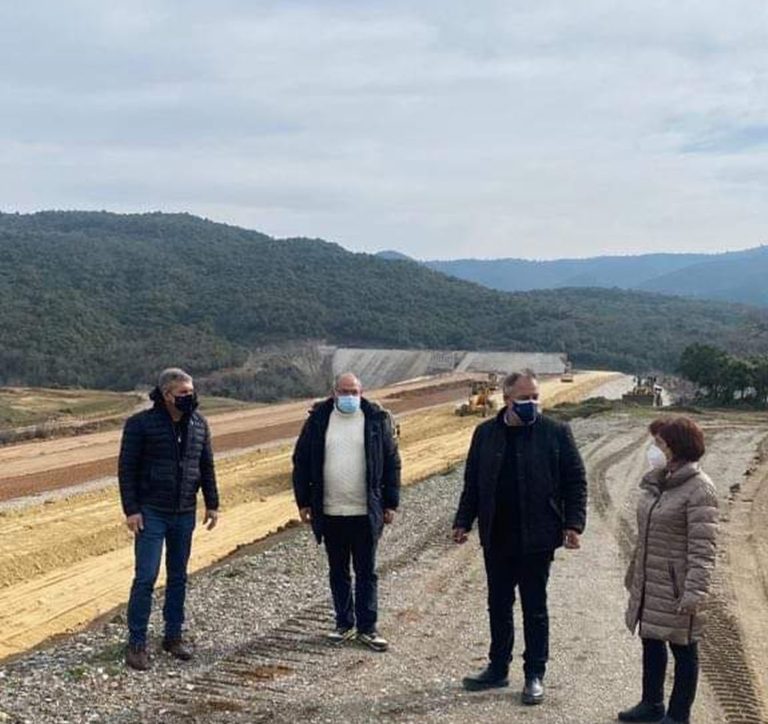 Στο  φράγμα του Ληθαίου ο Περιφερειάρχης Θεσσαλίας Κώστας Αγοραστός