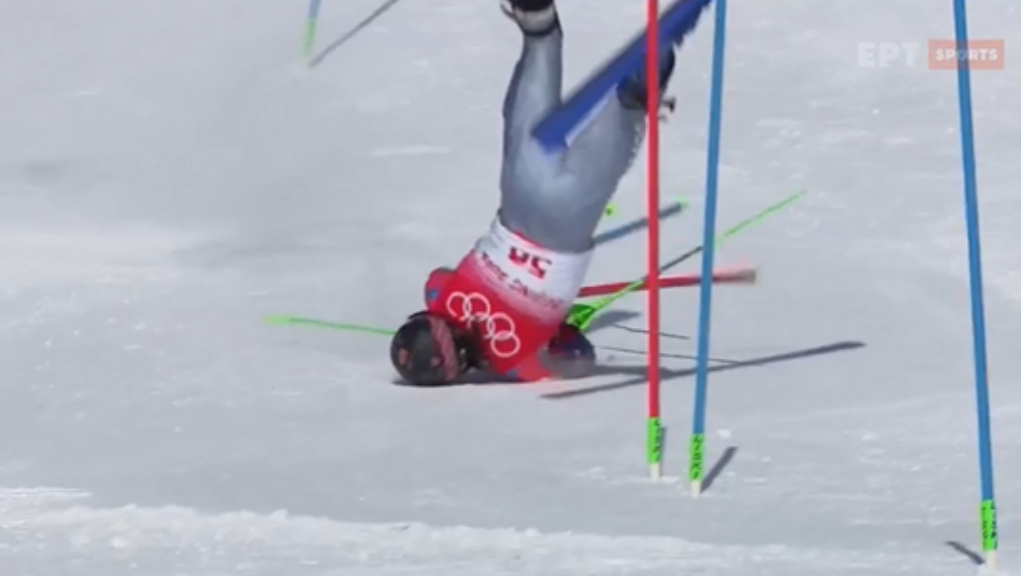 Χειμερινοί Ολυμπιακοί Αγώνες: Σοκαριστική πτώση του Ζάμπα – Το κράνος του έσωσε τη ζωή (video)