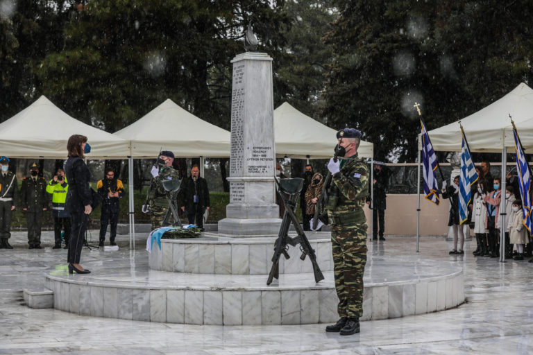 Η Πρόεδρος της Δημοκρατίας στην 144η επέτειο της Επανάστασης του Ολύμπου