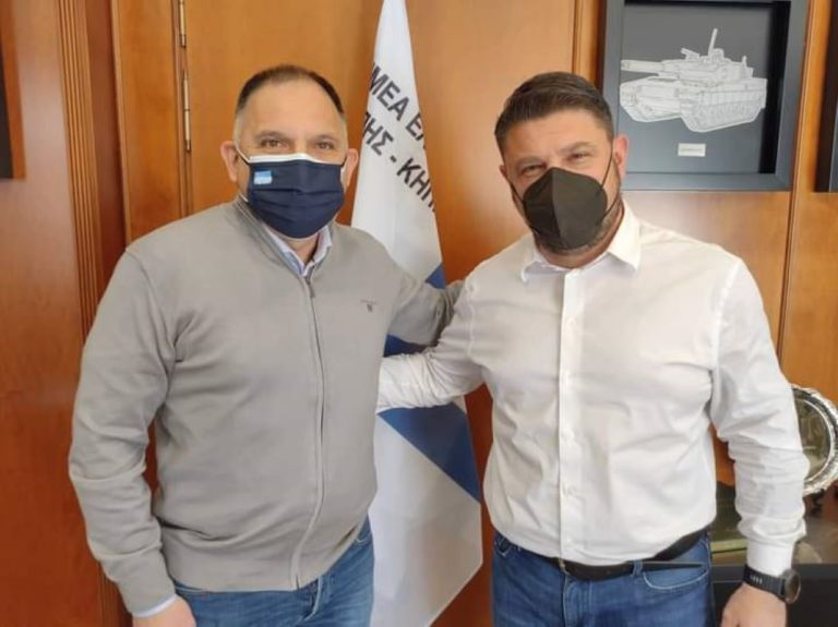 Για το Κέντρο Εκπαίδευσης Εφοδιασμού και Μεταφορών της Σπάρτης συζήτησε ο βουλευτής Ν. Κρητικός με τον Ν. Χαρδαλιά