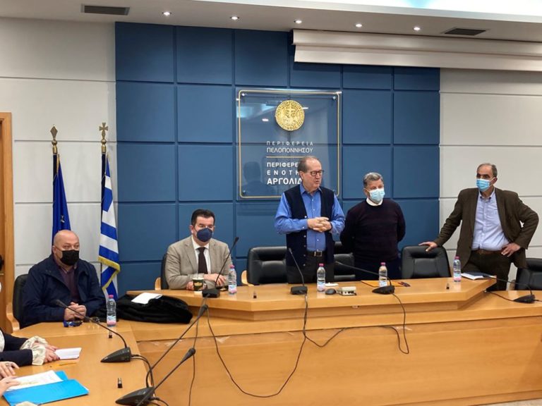 Σύσκεψη στο Ναύπλιο για τα εγγειοβελτιωτικά έργα της Αργολίδας – Αυτοψία στο αρδευτικό της Κανδήλας