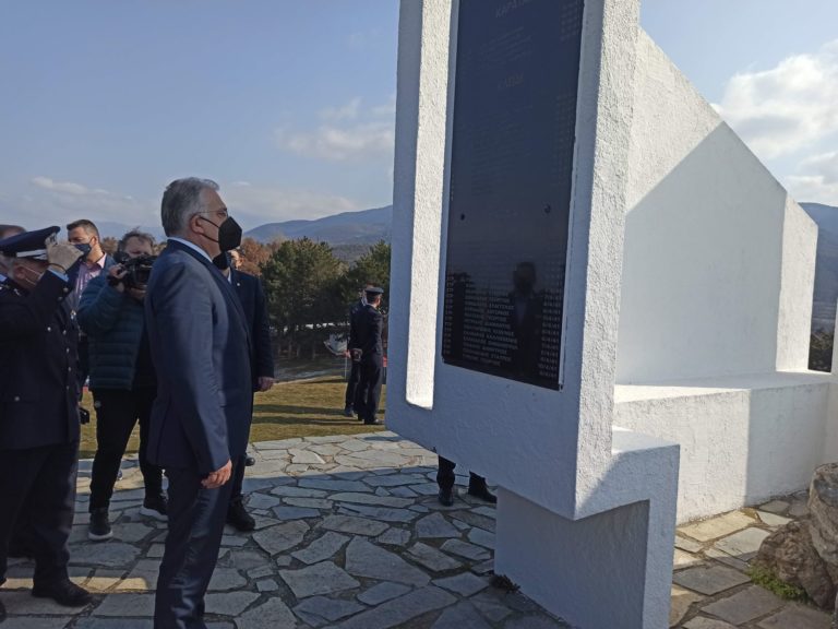 Σέρρες: Φόρος τιμής από τον Τάκη Θεοδωρικάκο στους ήρωες του οχυρού Ρούπελ
