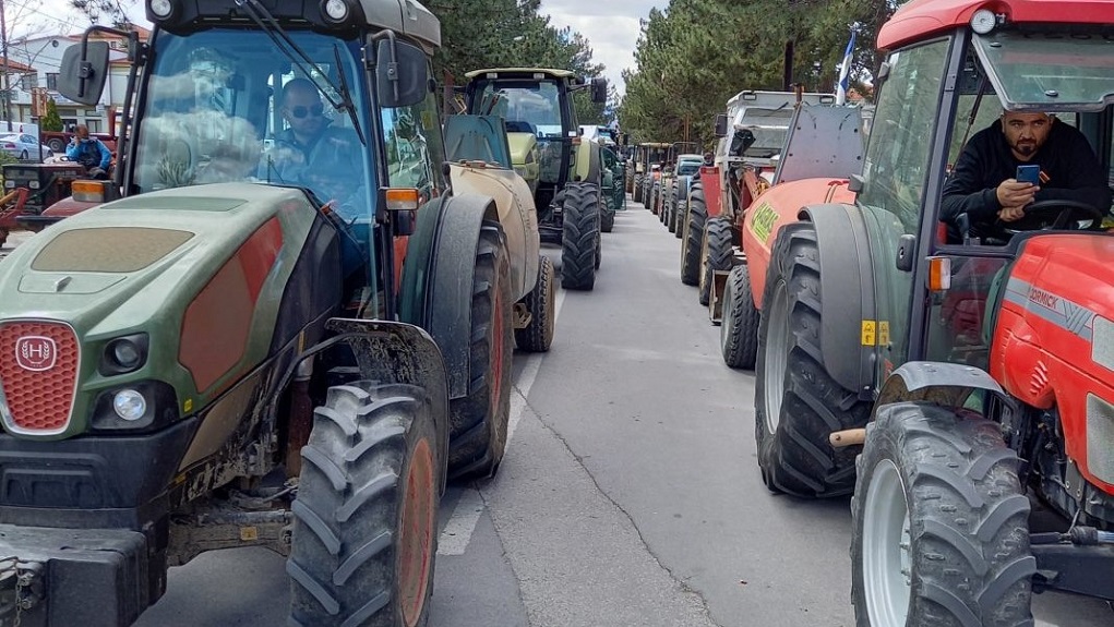 Αμύνταιο: Συμβολικό κλείσιμο του δρόμου Φλώρινας – Θεσσαλονίκης στο Φιλώτα από αγρότες
