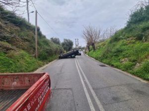 Καλαμάτα: ΙΧ αυτοκίνητο “ντελαπάρισε” στην ΕΟ για Σπάρτη