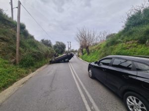 Καλαμάτα: ΙΧ αυτοκίνητο “ντελαπάρισε” στην ΕΟ για Σπάρτη