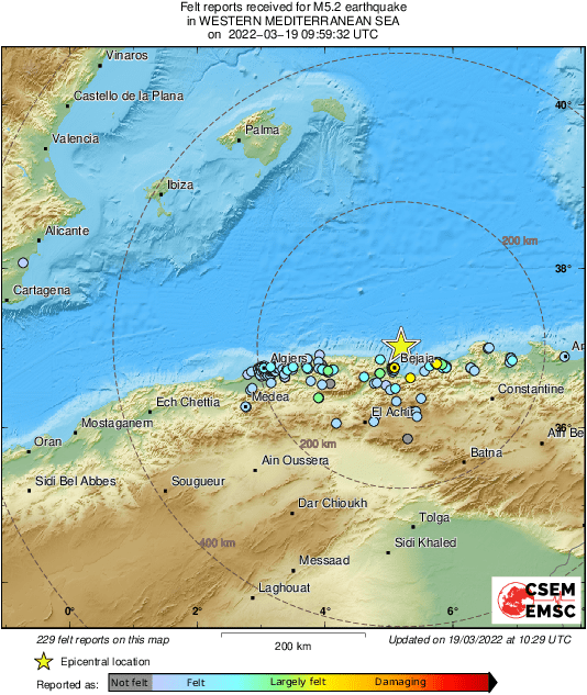 Σεισμός 5,5 Ρίχτερ στη βόρεια Αλγερία