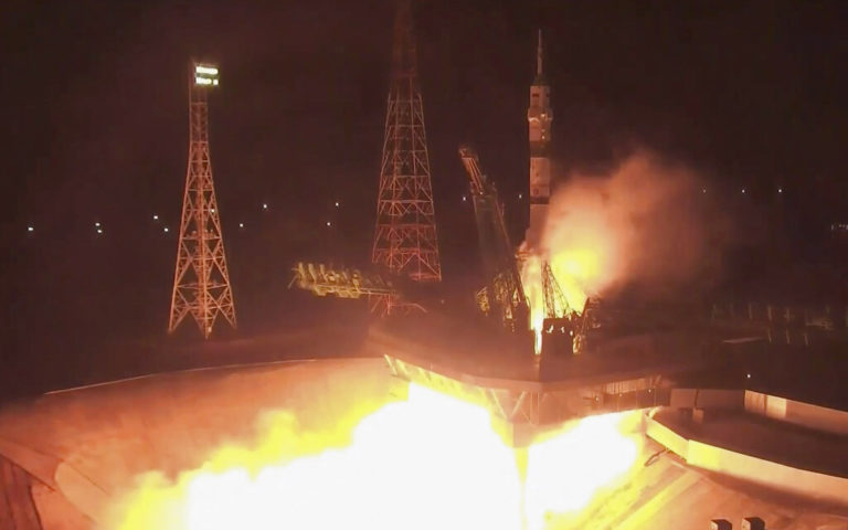 Καζακστάν: Εκτοξεύθηκε διαστημόπλοιο Soyouz με 3 Ρώσους αστροναύτες – Προορισμός ο Διεθνής Διαστημικός Σταθμός
