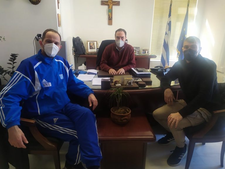 Φλώρινα: Τον 19χρονο άλτη Γρηγόρη Χάσο συνάντησε ο Δήμαρχος