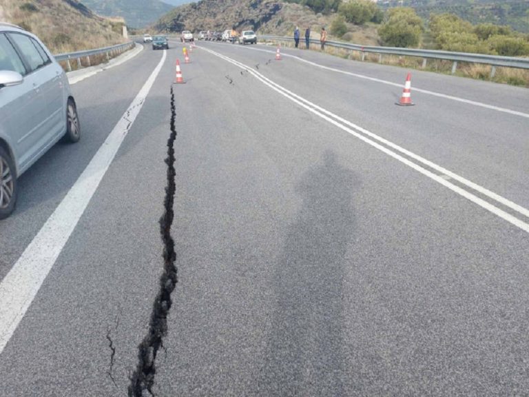 Φθορές στο οδόστρωμα της Ε.Ο. Φλώρινας-Καστοριάς – Κυκλοφοριακές ρυθμίσεις