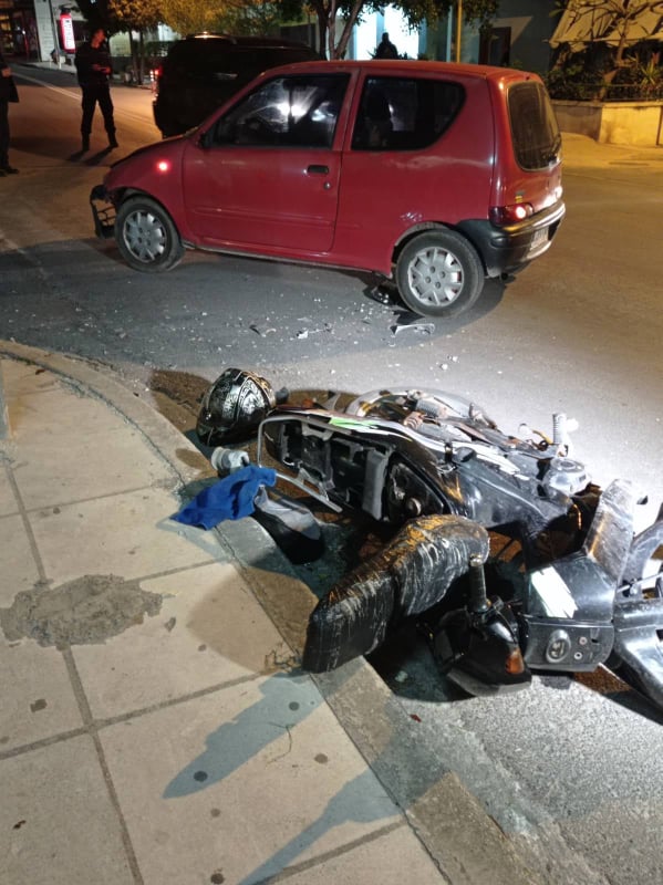Σοβαρός τραυματισμός μοτοσικλετιστή στο κέντρο των Χανίων