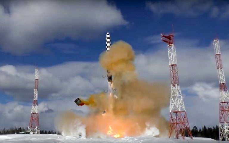 Η Ρωσία πραγματοποίησε δοκιμή νέου διηπειρωτικού πυραύλου, ο οποίος όπως είπε ο Πούτιν δεν έχει ανάλογο του
