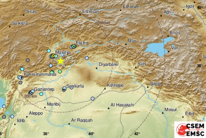 Σεισμός 5 Ρίχτερ στην ανατολική Τουρκία