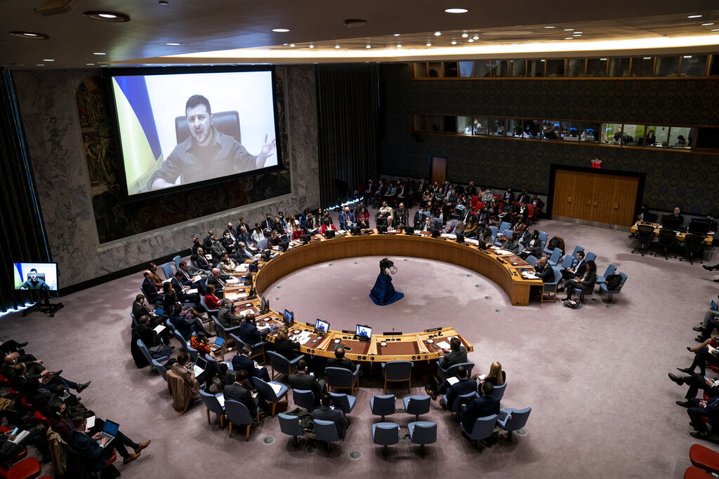 Ζελένσκι στο Συμβούλιο Ασφαλείας του ΟΗΕ:  Δεν υπάρχει έγκλημα που να μην έχει γίνει στη Μπούκα