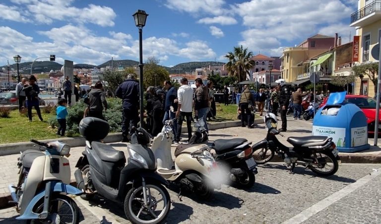 Μυτιλήνη: Συμπλοκή ρομά στην πλατεία Σαπφούς – Επτά προσαγωγές