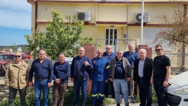 Ο Αρχηγός του Πυροσβεστικού Σώματος στο Πέραμα Μυλοποτάμου