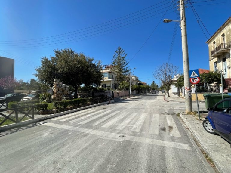 Ολοκληρώθηκαν οι εργασίες του Δήμου Χανίων στην οδό Νεάρχου – Ξανά στην κυκλοφορία ο δρόμος