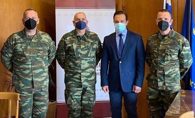 Εθιμοτυπικές επισκέψεις του νέου Διοικητή του Δ΄ Σώματος Στρατού και των Διοικητών της 21ης και της 29ης Ταξιαρχίας