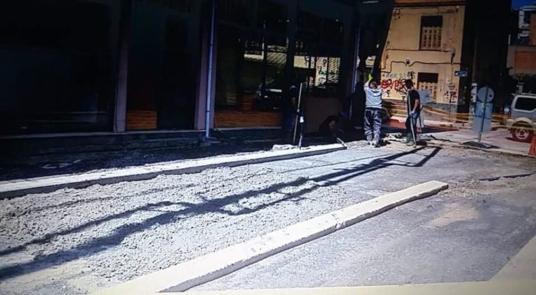 Σπάρτη: Προσωρινή τσιμεντόστρωση επί της οδού Αγίου Νίκωνος