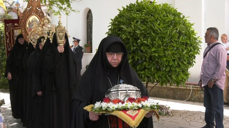 Λέσβος: Λαμπρός ο εορτασμός του Αγίου Ραφαήλ – Το μήνυμα της Ηγουμένης Ταβιθά (βίντεο)