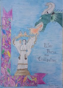 Από το Σουφλί στην Ελευσίνα με την βραβευμένη ζωγραφιά για την Ειρήνη στην Ευρώπη