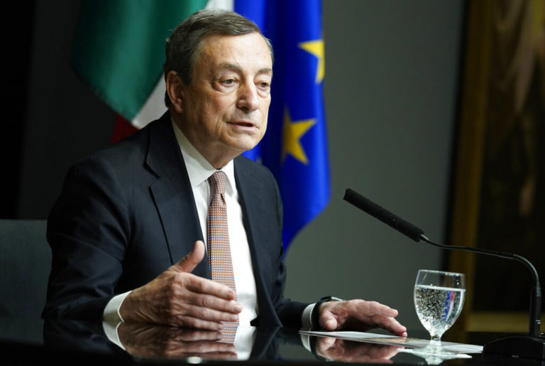 Ο Mario Draghi παρέλαβε το Βραβείο Διακεκριμένης Ηγεσίας 2022: Η Ουκρανία θα χρειαστεί ένα δικό της Σχέδιο Μάρσαλ