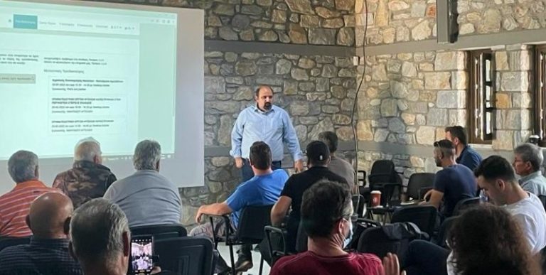 Βόλος: Με τους καλλιεργητές αμυγδάλου Καναλίων συναντήθηκε ο Χρ. Τριαντόπουλος