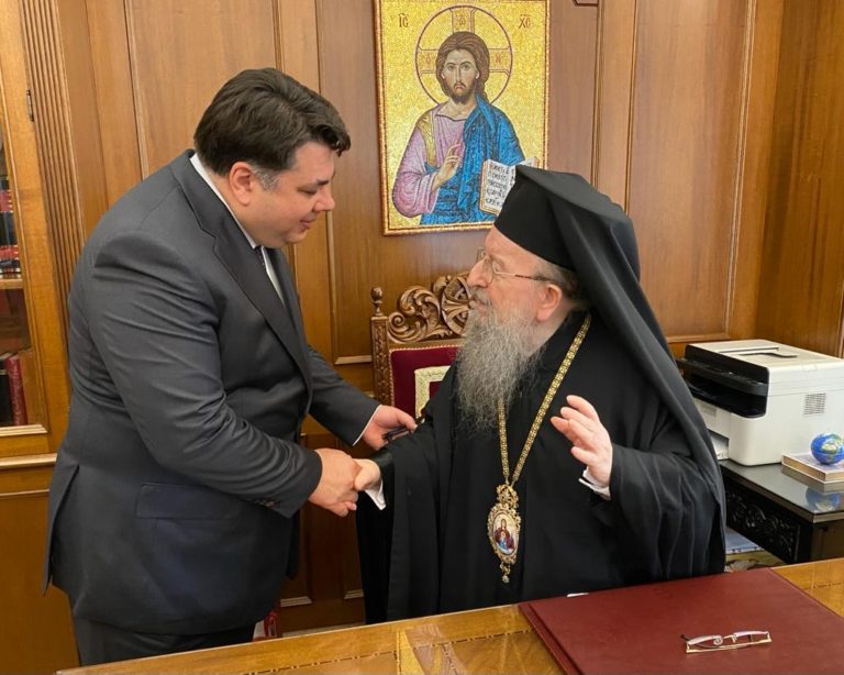 Θεσσαλονίκη: Με τον Οικουμενικό Πατριάρχη και τον μητροπολίτη Θεσσαλονίκης συναντήθηκε ο νέος πρέσβης των ΗΠΑ