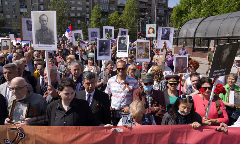 Πορείες υπέρ της Ρωσίας για την «Ημέρα της Νίκης» στη Σερβία