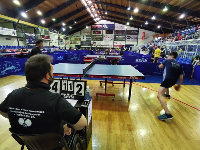 Επιτυχές το Πανελλήνιο πρωτάθλημα πινγκ πονγκ στα Τρίκαλα