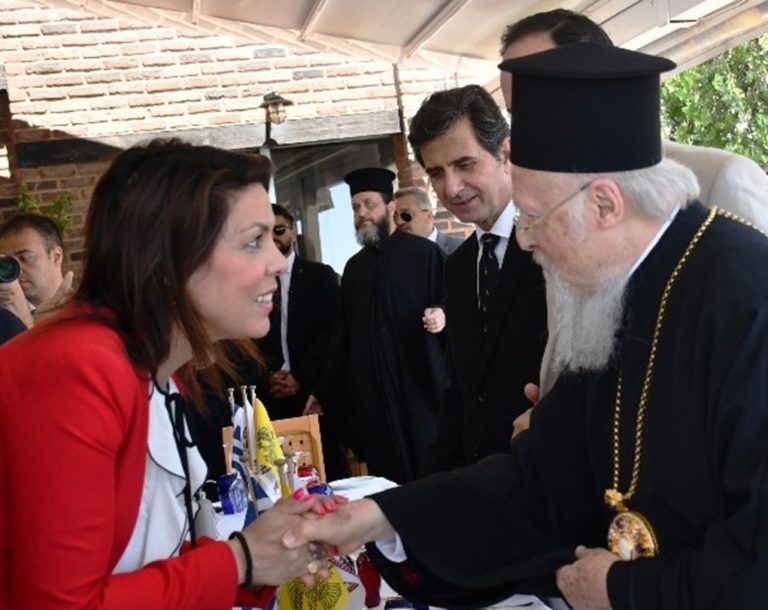 Συνάντηση με τον Οικουμενικό Πατριάρχη είχε η δήμαρχος Κ. Κέρκυρας Μερόπη Υδραίου