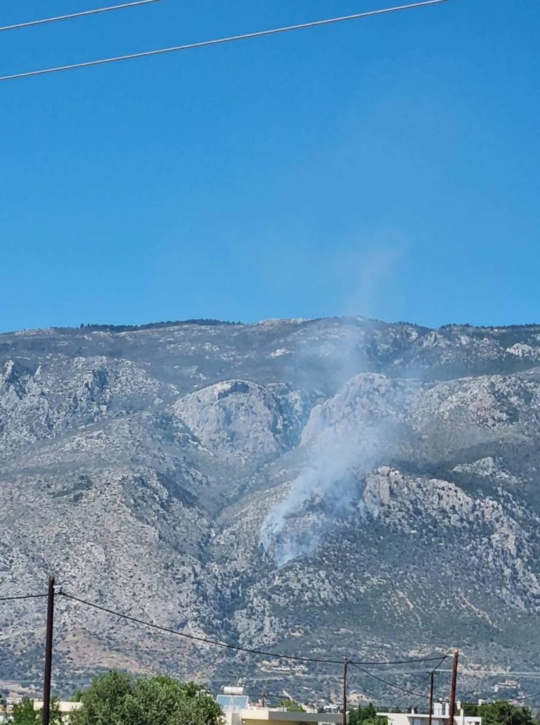 Πυρκαγιά στα Γεράνεια Όρη: Ενισχύθηκαν οι δυνάμεις που επιχειρούν στο Λουτράκι