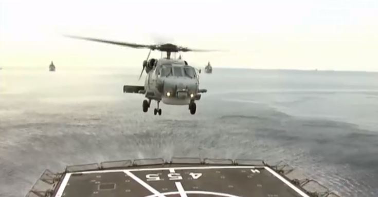 Χανιά: Ελικόπτερο του Πολεμικού Ναυτικού μετέφερε τραυματισμένο ναύτη από θαλάσσια περιοχή της Παλαιόχωρας