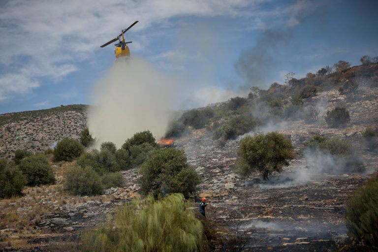 Αρκαδία: Σε εξέλιξη φωτιά στη Ορεινή Μελιγού – Δεν απειλείται κατοικημένη περιοχή
