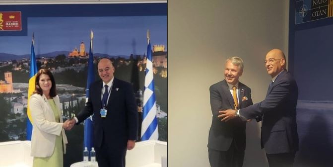 Ν. Δένδιας από Μαδρίτη: Η Ελλάδα ασκεί πολιτική αρχών – Υποστηρίζει αίτημα Σουηδίας και Φινλανδίας για ένταξη στο ΝΑΤΟ