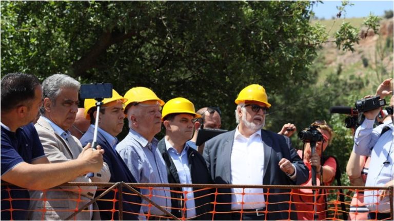 Χίος: Πήρε μπροστά το εργοτάξιο στο φράγμα Κόρης Γεφύρι- Επίσκεψη Ν. Μηταράκη και Γ. Γεωργαντά
