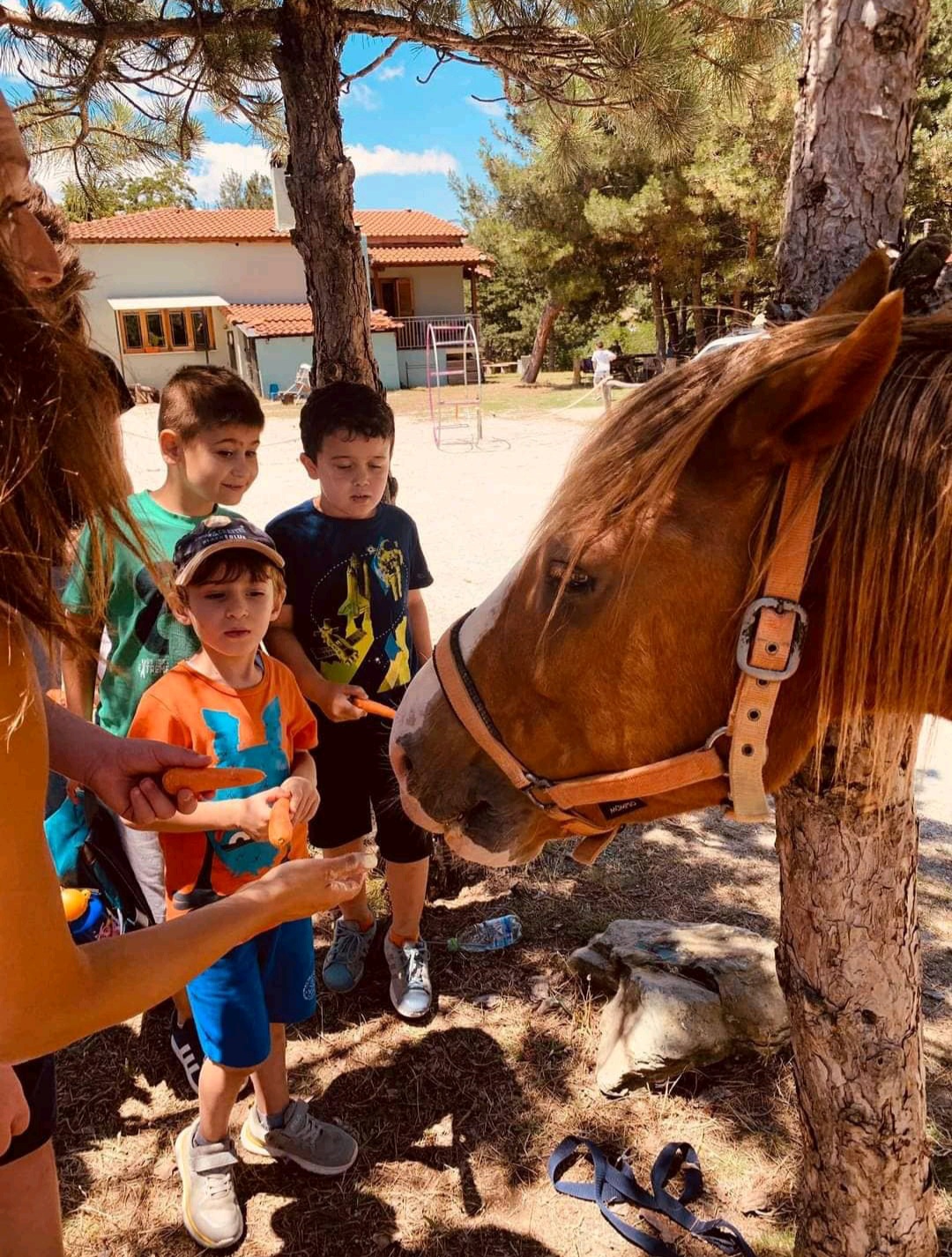 Ιππεύοντας με την ομάδα του Olympus lodge στο Φεστιβάλ Πηνειού