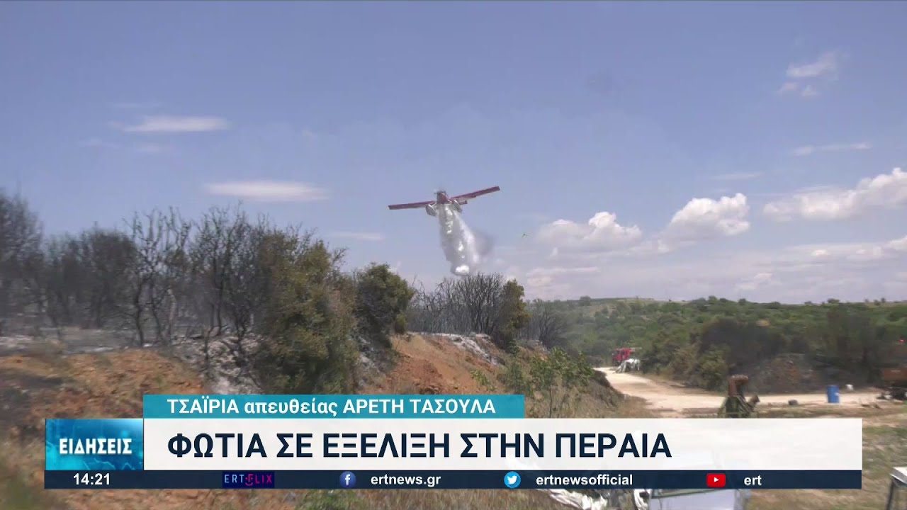 Θεσσαλονίκη: Πυρκαγιά στα Τσαΐρια-Καίει χορτολιβαδική έκταση