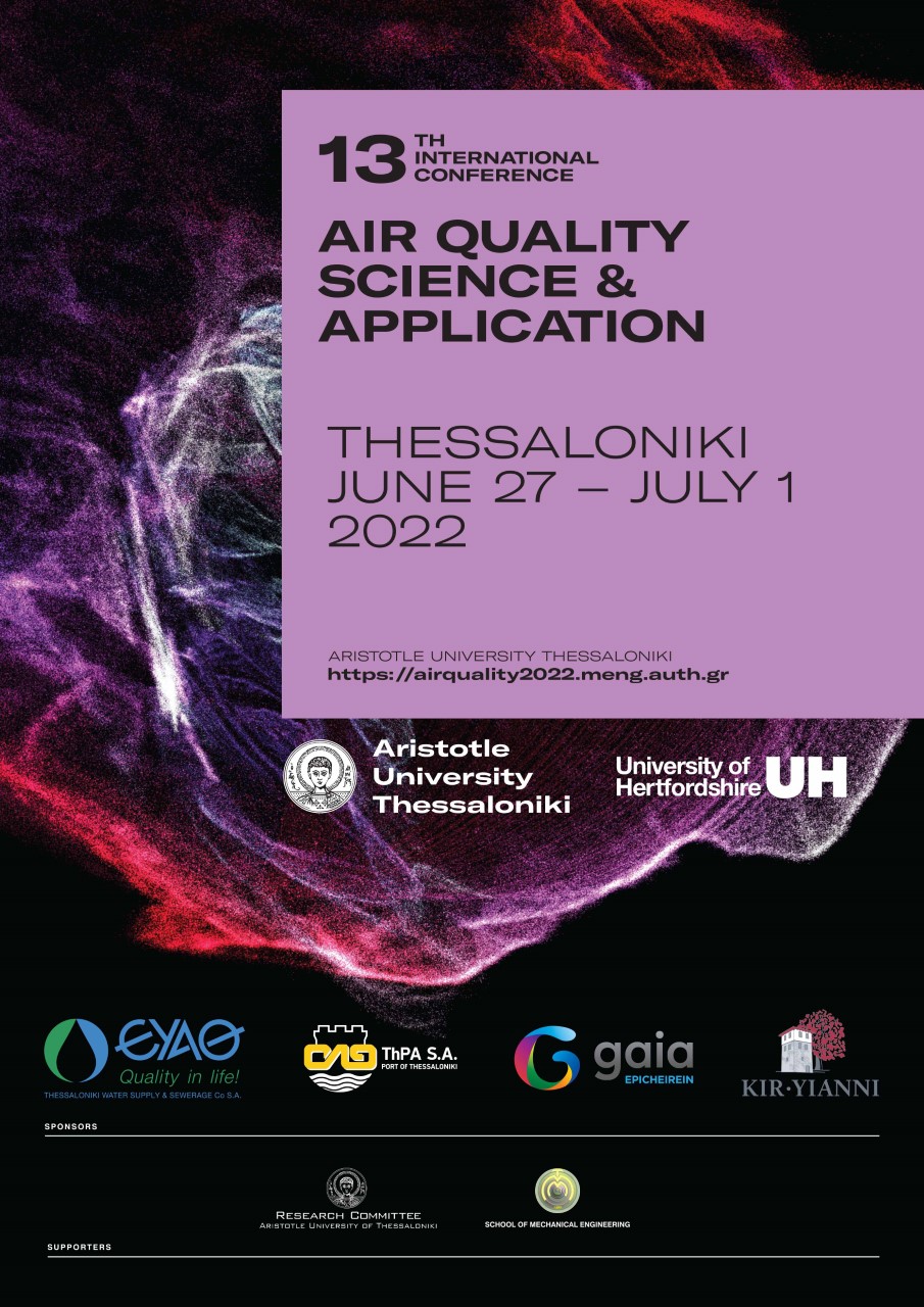 Διεθνές Συνέδριο για την Ποιότητα του Αέρα στο Αριστοτέλειο Πανεπιστήμιο Θεσσαλονίκης