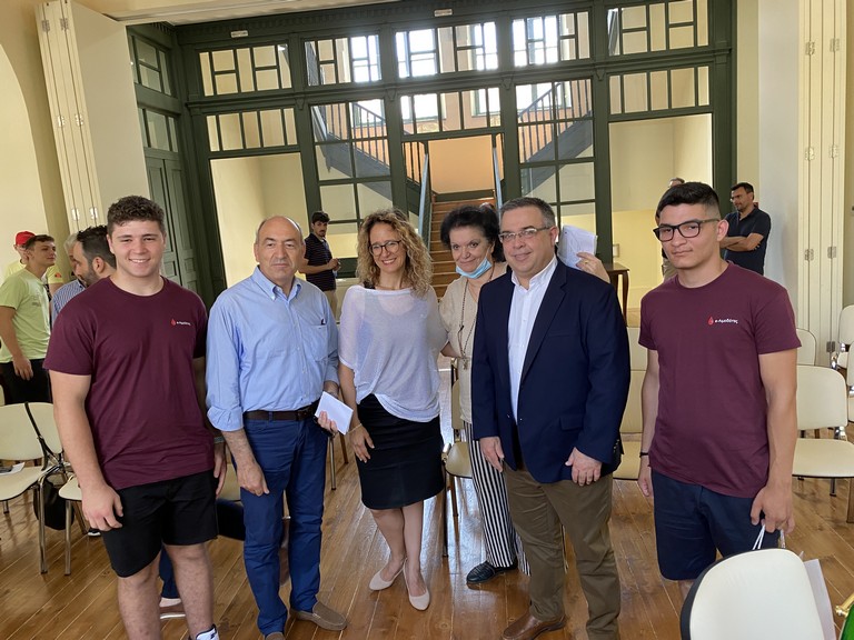 Εθελοντική αιμοδοσία στην Κομοτηνή παρουσία του Γ.Γ. Επικοινωνίας και Ενημέρωσης