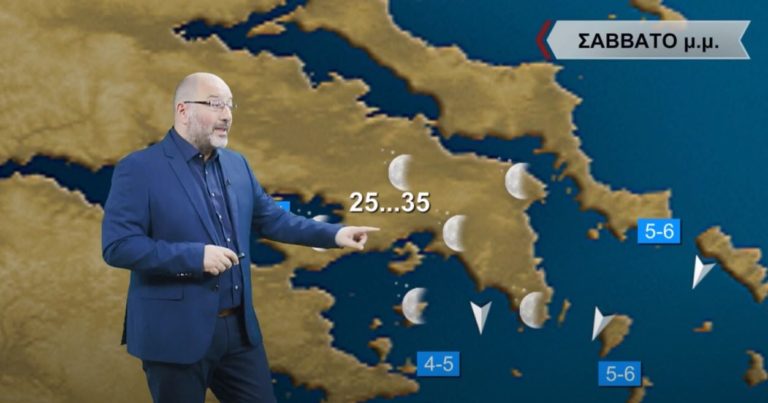 Ο καιρός με τον Σάκη Αρναούτογλου: Έως 35 βαθμοί το Σαββατοκύριακο – Αλλαγή από Δευτέρα με καταιγίδες, μπόρες και χαλάζι (video)