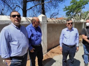 Λέσβος: Άρση εκκένωσης της Βρίσας – Επέστρεψαν στα σπίτια τους οι κάτοικοι- Κατσαφάδος και Οικονόμου στις πυρόπληκτες περιοχές